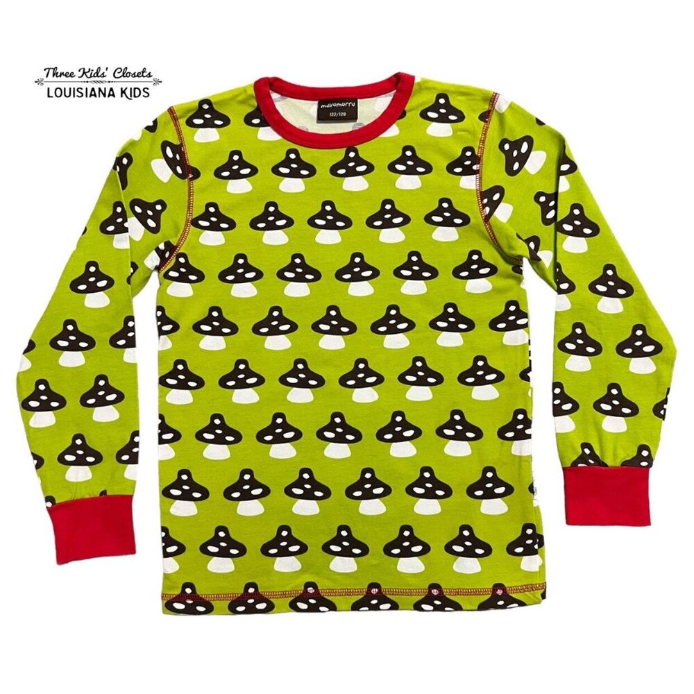 Maxomorra Sz 122/128 (7-8Y) Organic Mushroom Top